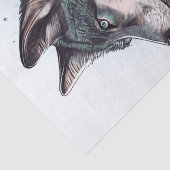 Wolf Waterverf Tissuepapier (Detail)