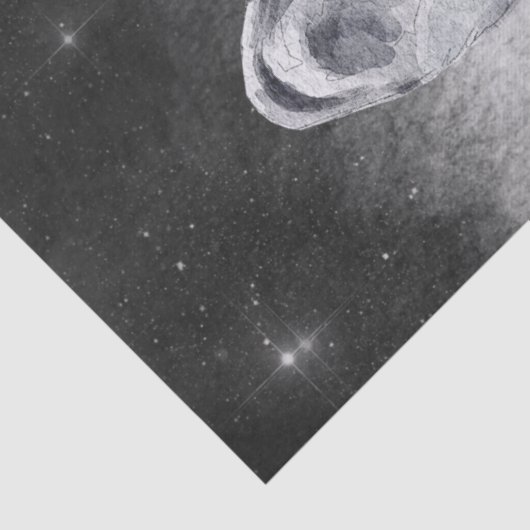 Wolf Waterverf Tissuepapier (Detail)