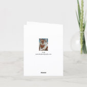 Wolf Wenskaart Kaart (Achterkant)