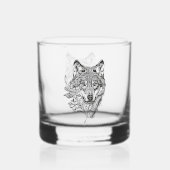 Wolf Whisky Glas (Voorkant)