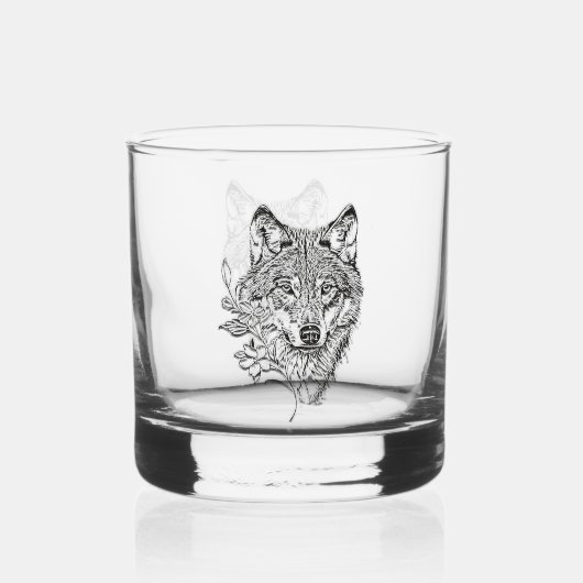 Wolf Whisky Glas (Achterkant)