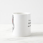 Wolf White&Black Red Baseball Pet Name Team T-Shir Koffiemok (Center)