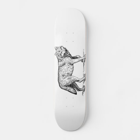 Wolf Wild Animal Persoonlijk Skateboard (Voorkant)