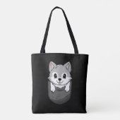 Wolf Wild Dierenvriend Hunter Zoology Tote Bag (Achterkant)