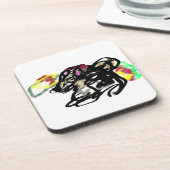 Wolf wild herfst bier onderzetter (Linkerzijde)