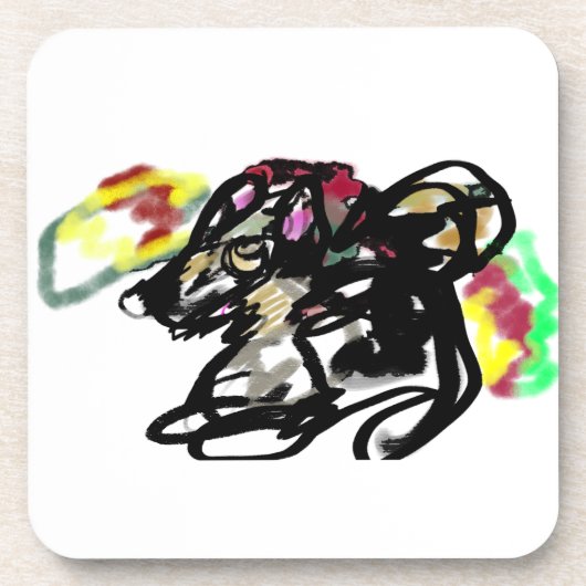 Wolf wild herfst bier onderzetter (Voorkant)