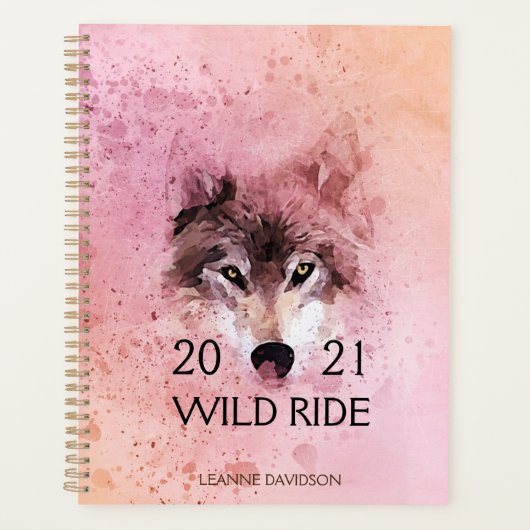 Wolf Wild Ride 2021 Natuur Planner (Voorkant)