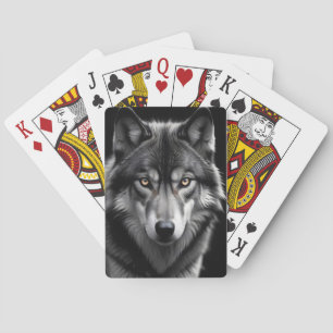 Wolf Wilde Dieren Majestueuze Natuur Leven Behang Pokerkaarten