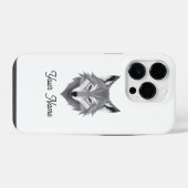 Wolf Wilde Geest iPhone Hoesje (Achterkant horizontaal)