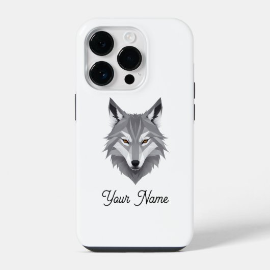Wolf Wilde Geest iPhone Hoesje (Achterkant)
