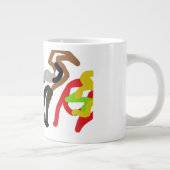 Wolf wilde inkt herfst grote koffiekop (Rechts)