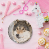Wolf wilde jongen verjaardagsfeestje papieren bordje (Feest)