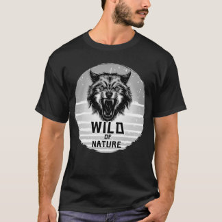 Wolf wilde van de natuur t-shirt
