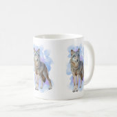 Wolf wildlife coffee mok (Voorkant rechts)