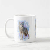 Wolf wildlife coffee mok (Links)