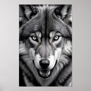 Wolf Wildlife Majestic Natuur Life Art Wallpaper Poster