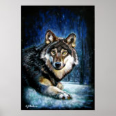 Wolf Wildlife print poster (Voorkant)