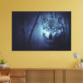 Wolf-winter Canvas Afdruk (Insitu (Woonkamer))