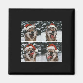 Wolf Winter Fotografie Wolf Conservation Kerstmis Magneet (Voorkant)