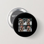 Wolf Winter Fotografie Wolf Conservation Kerstmis Ronde Button 5,7 Cm (Voorkant /achterkant)