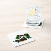 Wolf winter fun kartonnen onderzetters (Insitu)