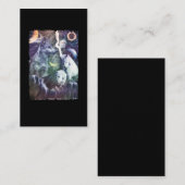 Wolf Winter Galaxy Planets Space Wolves Visitekaartje (Voorkant / Achterkant)