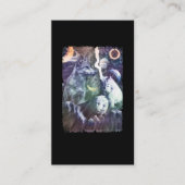 Wolf Winter Galaxy Planets Space Wolves Visitekaartje (Voorkant)