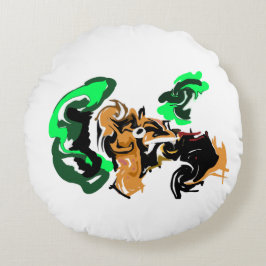 Wolf winter joy rond kussen