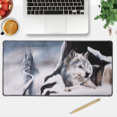 Wolf Winter Kasteel Fantasie Bureaumat