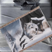Wolf Winter Kasteel Fantasie Deken