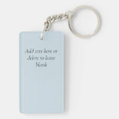 Wolf Winter Kasteel Fantasie Sleutelhanger (achterkant)