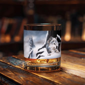 Wolf Winter Kasteel Fantasie Whisky Glas