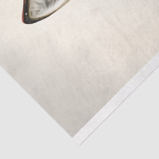 Wolf Winter Kerstmis - Waterverf Tissuepapier (Detail)