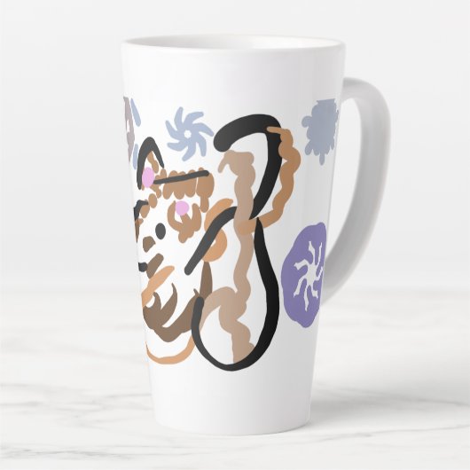 Wolf winter love latte mok (Rechterhoek)