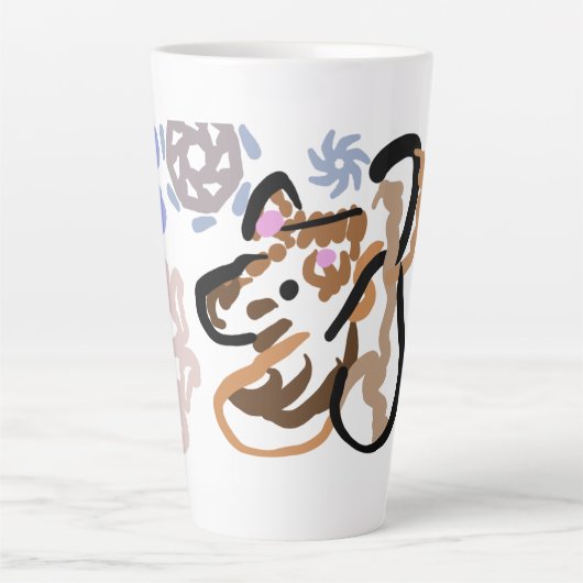 Wolf winter love latte mok (Voorkant)