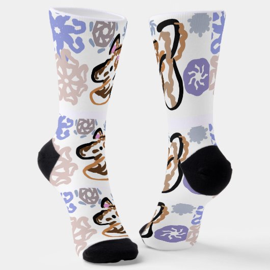 Wolf winter love sokken (Gebogen)