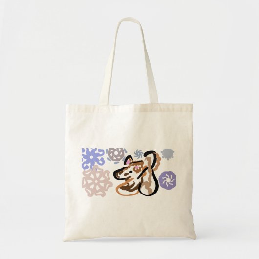 Wolf winter love tote bag (Voorkant)