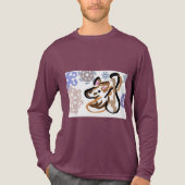 Wolf winter love Tri-Blend shirt (Voorkant volledig)
