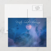 Wolf Winter Solstice Blessings Briefkaart (Voorkant / Achterkant)