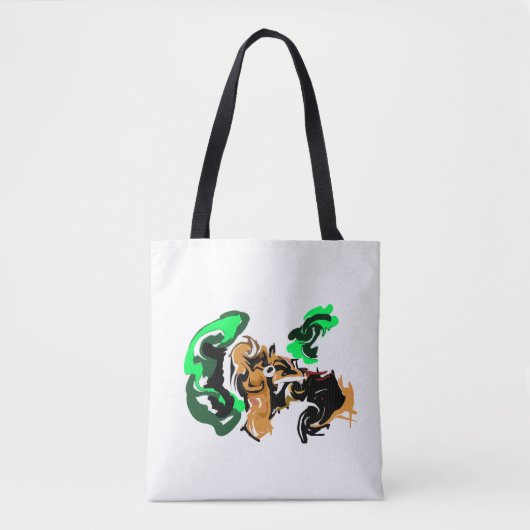 Wolf winter vreugde tote bag (Voorkant)