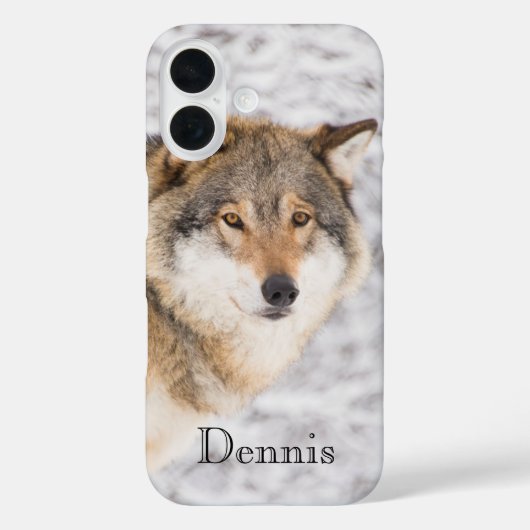 Wolf winterbos Case-Mate iPhone case (Achterkant)
