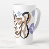 Wolf winterliefde latte mok (Rechterhoek)