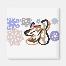 Wolf winterliefde magneet