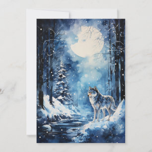 Wolf Wintermaan Feestdagenkaart