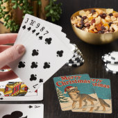 Wolf Winterpad Dier Kerstmis Pokerkaarten (Insitu)