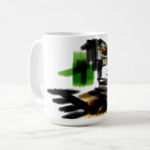 Wolf winterpret koffiemok (Voorkant links)