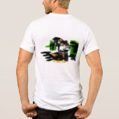 Wolf winterpret Tri-Blend shirt (Achterkant)