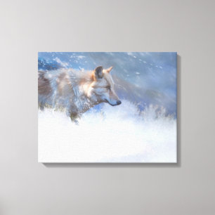 WOLF WINTERTERRITORIA CANVAS AFDRUK