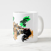 Wolf wintervreugde grote koffiekop (Voorkant rechts)