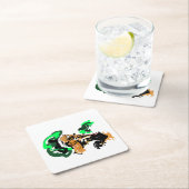 Wolf wintervreugde kartonnen onderzetters (Insitu)